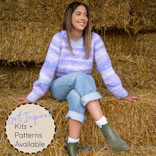 Lion Brand Yarn, Re-Spun Thick & Quick Super Bulky Yarn for Knitting, Crochet, and Crafts, Sepia Rose, 1 Pack, Soft Fiber for Chunky Blankets, Bulky Throws, and Cozy Sweaters | Super Bulky 100% Recycled Knit & Crochet Fiber for Machine Washable Blankets,