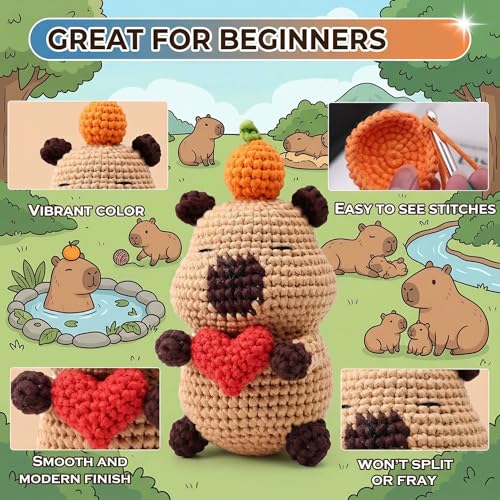 3 Pack Black Beginners Crochet Yarn for Crocheting and Knitting with Easy to See Stitches Cotton Nylon Blend Easy Yarn for Beginner Crochet Kit(3 * 50g)-Black - color: Black, size: 3 Pack