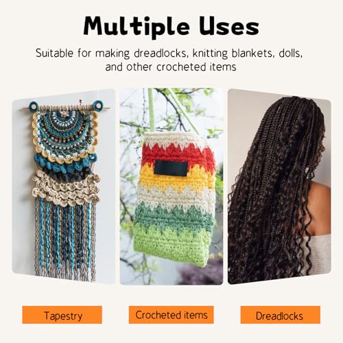 Giwrmu Latch Hook Tool, Straight Latch Hooks, Rug Hook (Type 2) | Crochet Needle for Hair, Hair Crochet Hook, Crochet Rug, Micro Braids, Hair Extension, Carpet Crafts - color: Type 2, size: Straight Hook