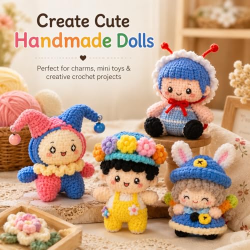 Skinny Chenille Yarn for Crocheting – 12 Pack Soft Matte Fine Chenille, 50g/158yd Each (1896yd Total), CYC #2 Baby Blanket Yarn for Plush Toys, Blankets & Large Projects(Bold Mix) - color: Bold Mix