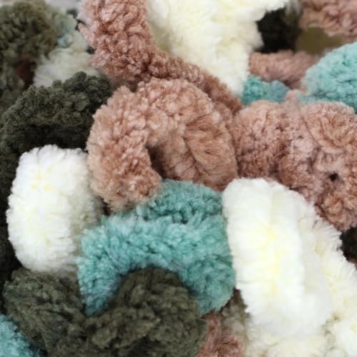 JubileeYarn Fun Finger Loops Yarn - 100g/Skein Jumbo Polyester - 5 Skeins - color: 114
