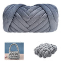 Moon Waves Chunky Yarn for Arm Knitting Crochet Making Blanket Pets House(Dark Grey) - color: Dark Grey
