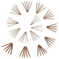 JubileeYarn 6" Double Point Bamboo Knitting Needles Set | 15 Sizes: 2mm(US0)-10mm(US15) | 5 Needles/Size | Carbonized Brown - color: 75 Pcs (15 Size) - Carbonized, size: 6-Inch