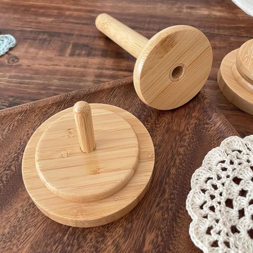 1Pc Detachable Yarn Winder, Desktop Rotating Spool Holder, Suitable for Storing and Organizing Yarn Balls.