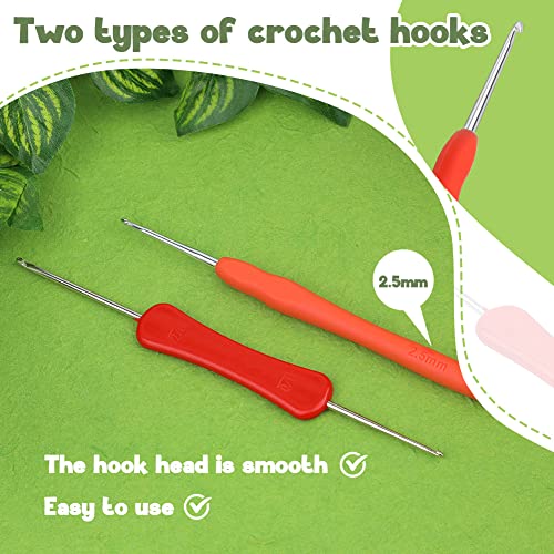 kgxulr Crochet Kit, Strawberry Beginner Crochet Kit for Adult, Knitting Kit | Crochet Kit for Beginners, Crochet Flower Kit, Beginner Crochet Kit for Adults with Step-by-Step Video Tutorials - color: A-Strawberry