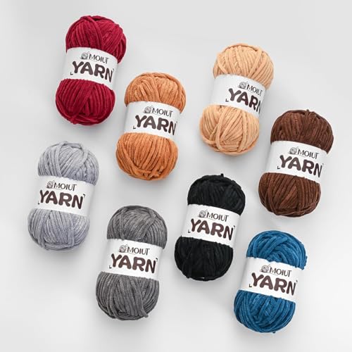 3 Pack Fluffy Chenille Yarn for Crocheting, Chunky Velvet Yarn for Crochet Amigurumi, Baby Yarn for Crocheting Soft Blanket, 262.4yds /10.5 oz Bulky Yarns for Crafts/Hats/Shoes/Socks (3 Lilac) - color: 3 Lilac