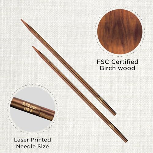 KnitPro Ginger Interchangeable Circular Needles 5" (13cm) | US Size 5 (3.75mm) - size: US 5 (3.75mm)
