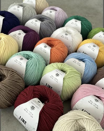 Baby Cotton Yarn, 55% Cotton 45% Acrylic, Fine (2) for Crochet and Knitting 4x1.76 Oz (4x50g) / 4x177 Yrds (4x162m), Soft Yarn, Amigurumi Yarn - color: Black, size: 4 Skeins