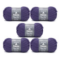 Patons Classic Wool Pansy Yarn - 5 Pack of 3.5oz/100g - Wool - 4 Medium - 210 Yards - Knitting/Crochet - color: Pansy, size: 5 Pack