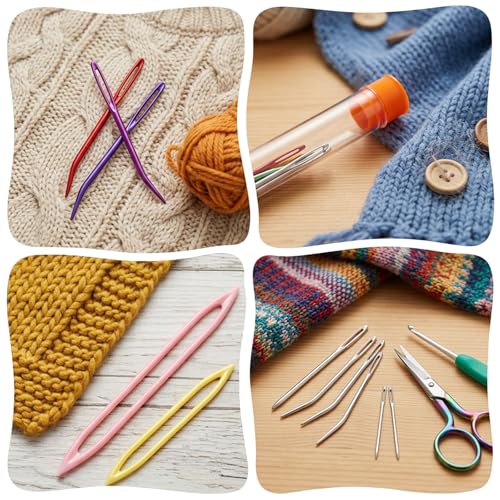 Assorted Yarn Needles Darning Tapestry Large Sewing Eye Weaving Needle | Big Darning Crochet Wool Finishing Knitting Needles for Thick Bulky Yarn