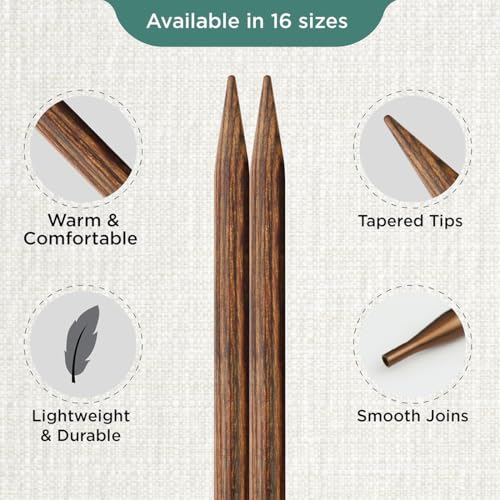 KnitPro Ginger Interchangeable Circular Needles 5" (13cm) | US Size 10.75 (7mm) - size: US 10.75 (7mm)