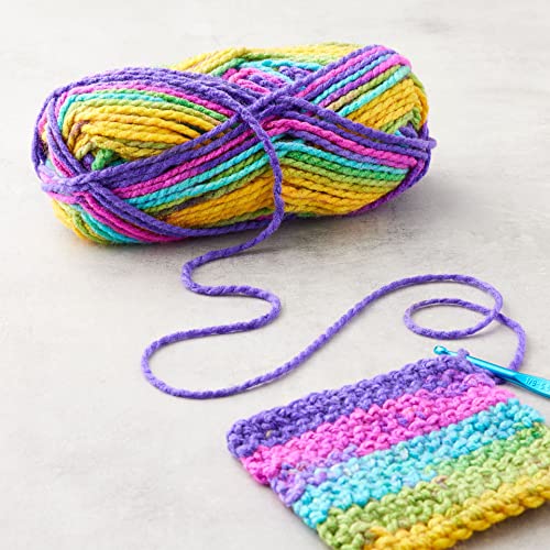 Loops & Threads Charisma Yarn - Multicolor Yarn for Knitting, Crochet, Weaving, Arts & Crafts - Passion, Bulk 6 Pack - color: Passion