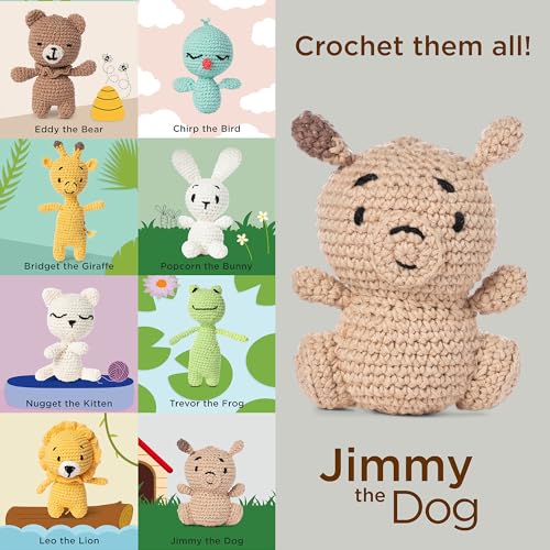 Red Heart Amigurumi Jimmy The Dog Kit - color: Jimmy the Dog