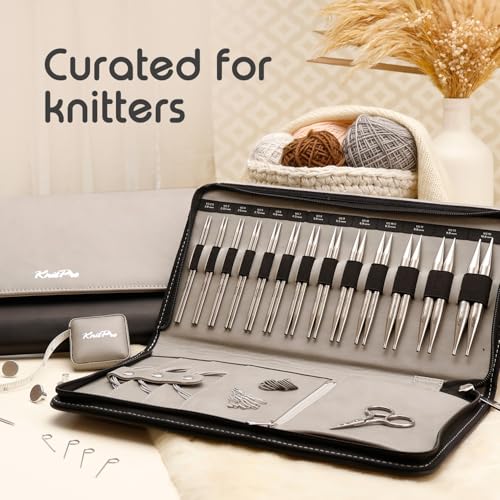 KnitPro Stelo Grande Normal Interchangeable Needle Set 5" (13cm) | 13 US Sizes (2.5 to 15) - size: Grande