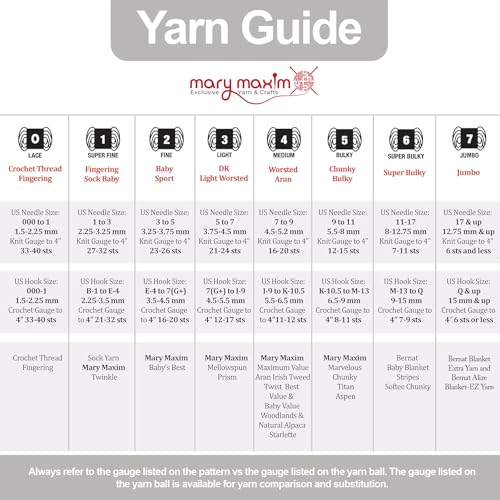 Mary Maxim Starlette, Crochet Yarn, Soft Acrylic Cream Yarn for Afghans, Blankets, Clothing and More, 180 Yards, Cottonwood - 1 Skein - color: Cottonwood