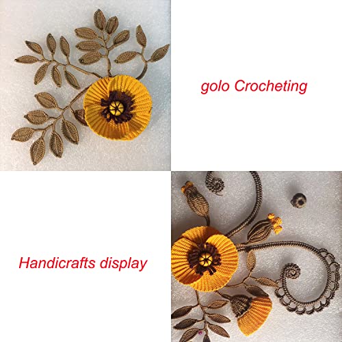 golo Crochet Thread Crochet Yarn for Hand Knitting Sky Blue Yarn 3840 - color: 3840 Sky Blue