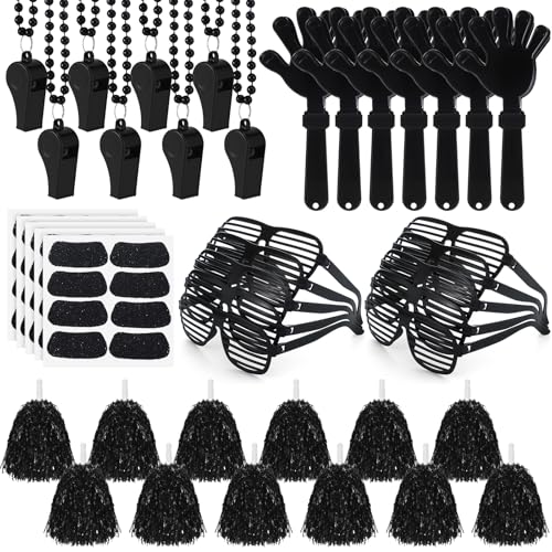 Realspring 148 Pcs Team Spirit Accessories for Sport Events - color: Black