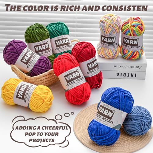 Fluffy Chenille Yarn for Crocheting - Baby Yarn for Crocheting Soft Blanket - 3 Pack of 100g/(87.4yds) Crochet Amigurumi Chunky Yarns - Super Bulky 5 Velvet Yarns (3 Navy Blue) - color: 3 Navy Blue