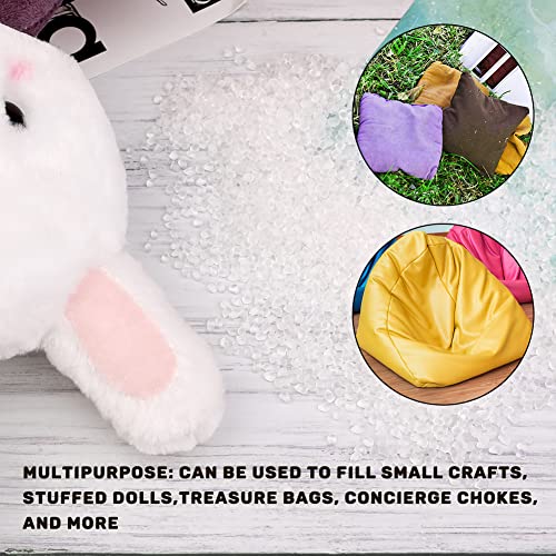 250g/8.81oz Poly Pellets, Weighted Beads, Stuffing for Stuffed Animals | Weighted Beads for Stuffed Animals, Weighted Stuffing Bead for Halloween Christmas Craft DIY Decor - size: 250g