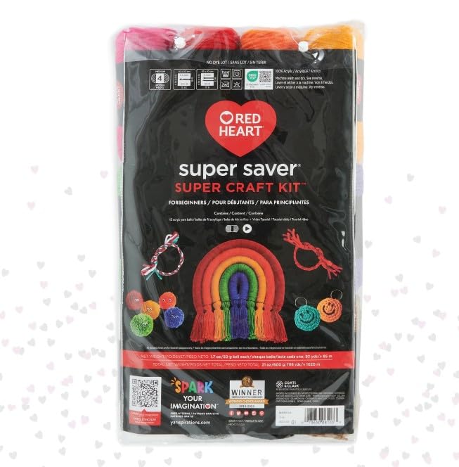 Red Heart Stitchers Kit with Bag and Accessories, Yarn for Crocheting - size: Medium