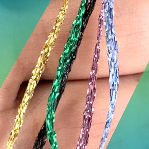 YarnArt Sparkle - Metallic Glitter Yarn, Fine Lightweight Yarn for Crochet & Knitting, Amigurumi, Cardigans, Shawls, Bag Making, Soft Craft (1345) - color: 1345
