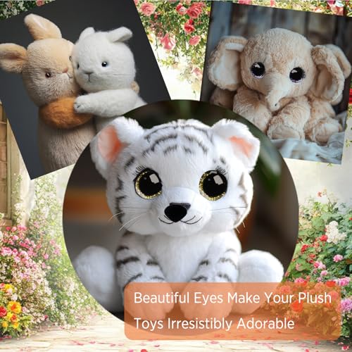 SEVENSUN 636 PCS Safety Eyes for Crocheting, Crochet Safety Eyes and Noses for Amigurumi Crochet Animals Craft Doll Eye Glasses - color: 636 pcs Assorted