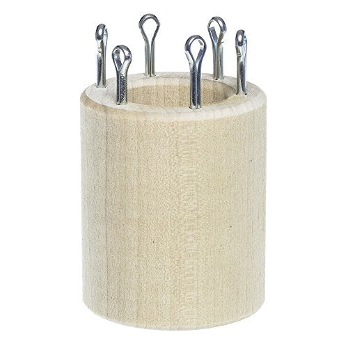 Paracord Planet Removable 4-Pin, 6-Pin, and 8-Pin Polar Wooden Double-Sided Paracord Knitting Spools - Create Consistent Paracord Weaves - Perfect for Micro, Nano, Type II and Type III Paracord - size: Large