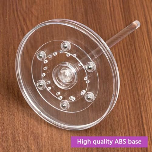 EHERDM Acrylic Yarn Spinner Yarn Bowl Holder Stand with Twirling Base Yarn Winder Dispenser Gifts for Craft Lovers Large - size: Large
