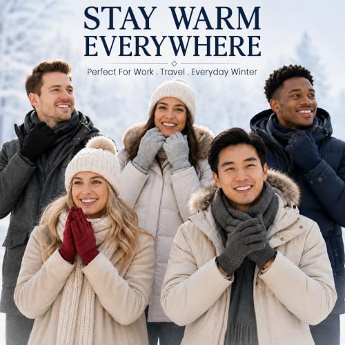 Yacht & Smith Wholesale Beanie and Glove Winter Bulk Kit, Kids Adults Bulk Sets, Homeless Donation Shelters - color: 12 Pairs Adult Assorted Gloves