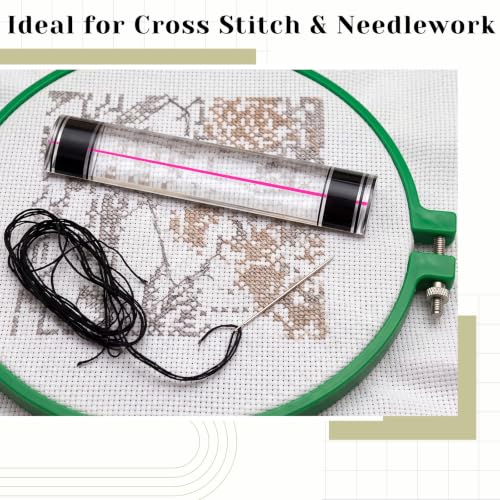 1 Pcs Magnifying Ruler with Guiding Line and Magnet, 6", Pink Line - color: Pink Line