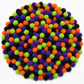 Qumenan 1500 Pcs Halloween Pom Poms Orange Black Purple Green Puff Balls 1 cm Mini Puff Balls for Halloween DIY Crafts, Classroom Art Projects, Party Decorations - style: Halloween