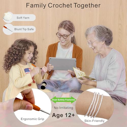 LuNuaFvy Crochet Kit for Beginners, Adults & Kids - Complete Animal Starter Kit to Make 2 Cute Dragons, Easy-to-Follow Book & Video Tutorial, Soft Yarn, Gift & Storage Bags - color: Green Eyes Dragon-Black&White