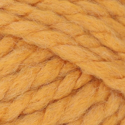 Estako Cozy Thick & Quick Yarn, 20% Wool 80% Acrylic, Super Bulky, Mustard | chunky, soft, hand knitting, blankets, crocheting, weight 6, 100 g, 65 yds, scarves, sweaters - color: 52095 - Mustard, size: 1 Skein