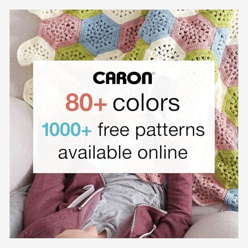 Caron Simply Soft Collection Yarn, 6oz, Gauge 4 Medium, 100% Acrylic- Pistachio - Machine Wash & Dry - color: Pistachio, size: 1 Pack, style: Simply Soft