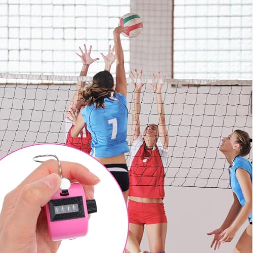 16pcs Handheld Tally Counter Clicker, 4 Digit Mechanical Clicker Counter,Assorted Color Pitch Counters for Counting Numbers, Knitting, Coaching, Golf Lap, Fishing, Sports Event