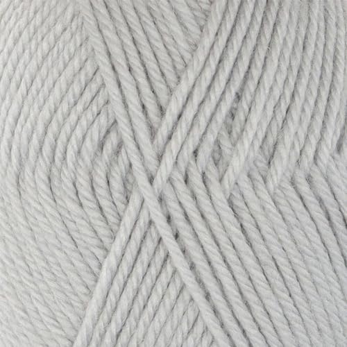 100% Superwash Wool Yarn 3 Skeins 150g DK Weight Knitting Crochet Dove Gray | Sourced from Peru for breathable warmth and 327yd total length per 150g pack ideal for soft baby garments hats and sweater - color: Dove Gray