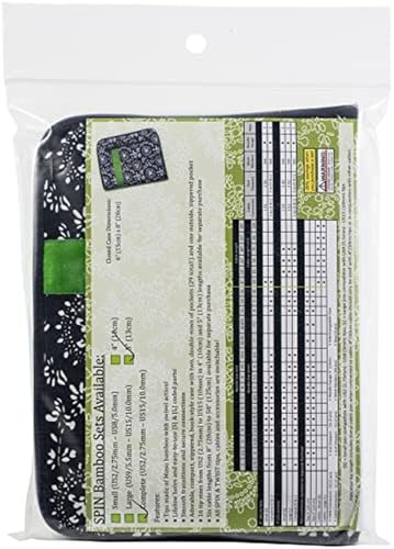 ChiaoGoo Spin Bamboo Complete Set, 5-inch (13 cm) | US 2 - 15 (2.75-10 mm) [S][L] - size: US 2-15