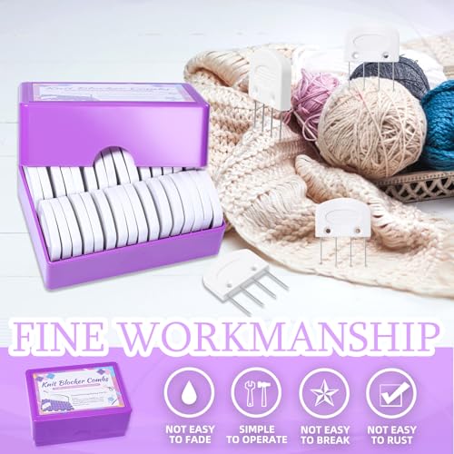 32 Pcs Kniting Blocking Combs, Knit Blockers Combs for Blocking | Knitting Blocking Pins, Knit Blocking Combs for Blocking Knitting, Crochet Sewing Lace or Needlework Projects Tools Device