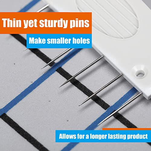 TVlifams 2 Boxes 20Pcs Knit Blocking Pins Kit, 8 Pins and 4 Pin Knit Crochet Blocking Combs for Blocking Knitting Sewing Lace Needlework Projects (2 Boxes) - color: 2 Boxes