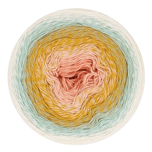 Scheepjes Cotton Whirl Gradient Yarn, 1000m, Shade 728 Marshmallow, 224g - color: 728 Marshmallow