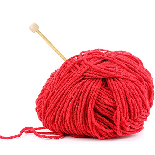 Luinabio 20 Pcs Crochet Marking Pins Mini Knitting Needles, 2.75 Inch Bamboo Smooth Single Pointed Short Sewing Pins Knitting Needles Ami Sticks for Beginners DIY Craft Crochet Supplies(Natural Color) - color: Natural Color