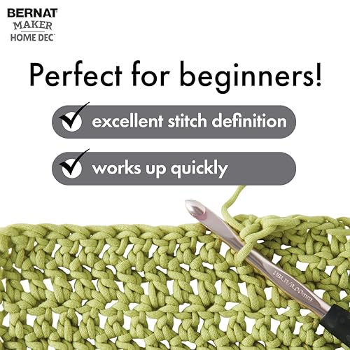 Bernat Maker Home Dec Lilac Fence Varg Yarn - 2 Pack of 250g/8.8oz - Cotton - 5 Bulky - 317 Yards - Knitting, Crochet, Crafts & Amigurumi - color: Lilac Fence Varigates, size: 2 Pack