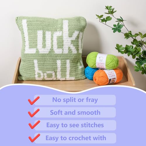 LUCKY BALL Milk Cotton Yarn, 100g / 240 yd 60% Cotton 40% Acrylic #2 Fine Sport Yarn, Soft Crochet & Knitting Yarn for Amigurumi Dolls, Baby Items, Flowers, Hats, Sweaters, Blankets (Army Green) - color: 1Army Green