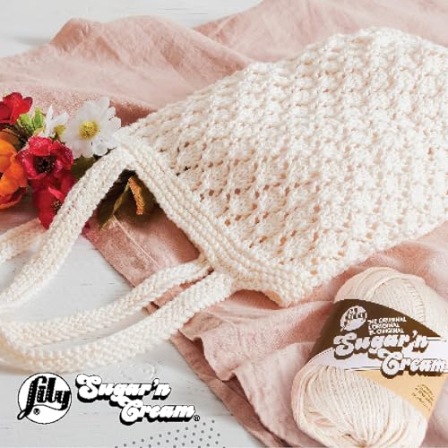 Lily 10200100002 Sugar 'N Cream The Original Solid Yarn, 2.5oz, Medium 4 Gauge, 100% Cotton - Black - Machine Wash & Dry - color: Black, size: 2.5 oz