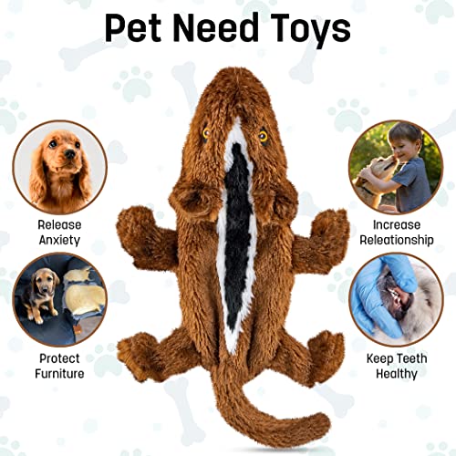 FGA MARKETPLACE Pack of 7 Flat NO Stuffing NO Squeak Plush Dog Toys, Funny Style Will Entertain Your Pet for Hours, Recommended for Small and Medium Dog 21 INCH Long - color: Pack Of 7