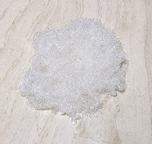 Linpeng Crafts, Curly, Doll Making Supplies, Clown Hair 2oz, White, (BC79) - color: White