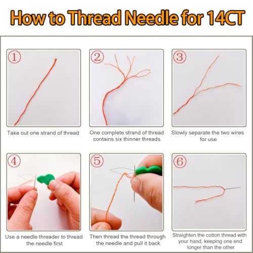 6PCS Cross Stitch Bookmark Kit for Adult Beginners Stars Cross Stitch Kits with Backing Felt Floss Instruction DIY Stamped Embroidery Bookmark Kit for Starter Adults Book Lovers (2.3x7.8 inch) - color: SQY002