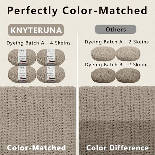#6 Super Bulky Blanket Yarn for Crocheting - 4 Skeins(Each 10.5oz/300g, 220yds/201m), Chunky Chenille Thick Plush Big Soft Yarn for Crocheting Knitting Blankets, Sand - color: Sand