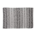 DII Woven Rag Rug Collection Recycled Yarn Variegated Rustic Stripe, 2x3', Gray - color: Grey