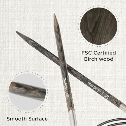 KnitPro Dreamz Fixed Circular Needles 16" (40cm) | US Size 7 (4.5mm) - size: US 7 (4.5mm)